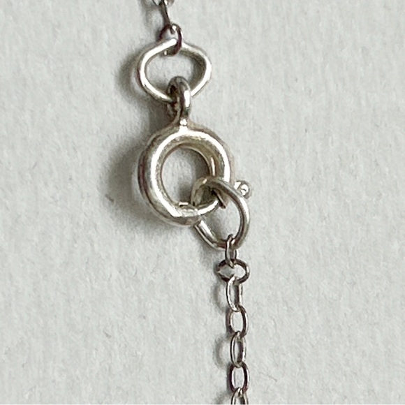 Vintage Southwestern Turquoise Coral Sterling Silver Necklace - Picture 9 of 10